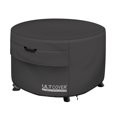 thumbnail image 1 of ULTCOVER Housse de Table de Foyer de Patio Ronde 32 Pouces, Housse de Bol à Feu d'Extérieur Imperméable, Noir, 1 of 9