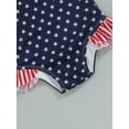 thumbnail image 6 of Bagilaanoe 4th of July Toddler Baby Girl One-Piece Swimsuit Star Print Sleeveless Swimwear 6M 12M 18M 24M 3T 4T Kids Summer Bathing Suit Independence Day Clothes, 6 of 8