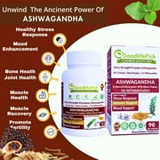 GoodlifePick Ashwagandha Extract Capsules 12300mg with Black Pepper Vegan Gluten-Free 90 Count