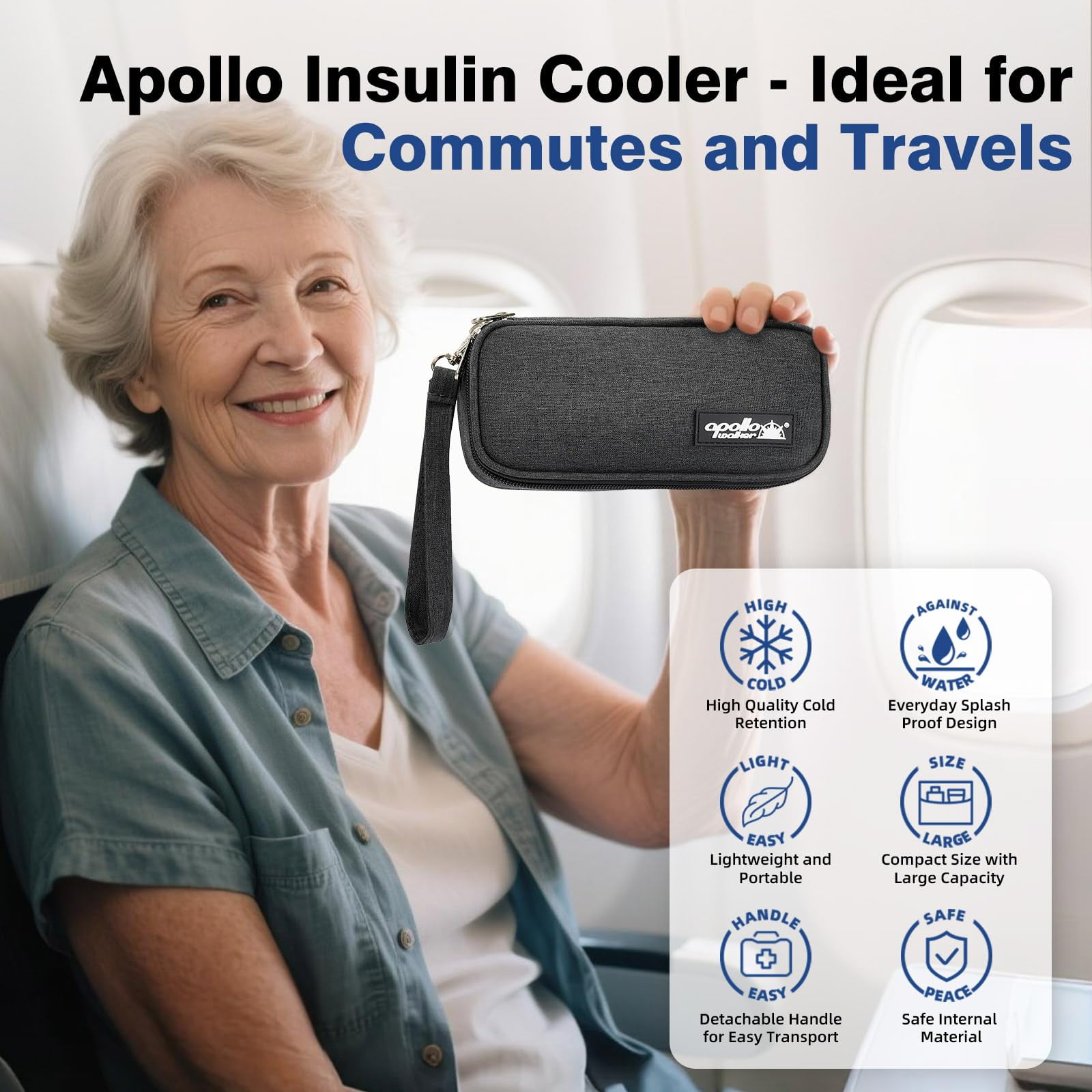 Insulin Travel Cooler Case - Tsa Approved Medication Bag with Ice Packs