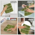 thumbnail image 3 of MALLOWEX Terry Kitchen Dish Cloth Set of 8 | 12 x 12 inches | Super Soft and Absorbent Dish Towels | 100% Cotton Rags for Drying Dishes | Quick Drying Kitchen Towel | Green, 3 of 6