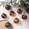thumbnail image 3 of Touch of Gold Delightfully Glittered Ornament Bauble Set, Green, Blue, Bronze and Maroon 16 Piece Bundle, 3 of 7