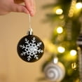 thumbnail image 5 of Valery Madelyn 16ct 2.36 inches Christmas Party Ornaments, Black and White Shatterproof Ornaments, Modern Hanging Ball Ornaments Bulk for Xmas Holiday Decoration, 5 of 8