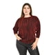 thumbnail image 1 of Blusa de hilos brillantes Roman Fashion Tallas Extras 5108 Rojo 38, 1 of 6