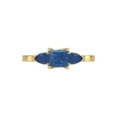 thumbnail image 6 of Pear and Princess Cut Natural Sapphire Gemstone Ring in 14K Yellow Gold (Size: 4.5), 6 of 6