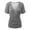 Gray, variant on Timegard Womens Summer Tops Deep V Neck Short Sleeve Side Ruched Slim Comfy Casual Tee Blouse Fashion