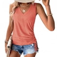 thumbnail image 4 of WQD 2 Pack Summer Tank Tops for Women V Neck Sleeveless Shirts Casual Loose Fit Trendy Workout Fashion Blouses, 4 of 10
