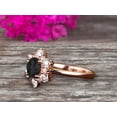thumbnail image 3 of 1.50 Carat Round Cut Black Diamond Moissanite engagement ring anniversary gift on 10k Rose Gold, 3 of 5