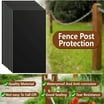 Post Shields Inc. 4 in. H X 4 in. W X 4 in. L Plastic Brown Fence Post ...