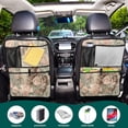 thumbnail image 5 of WOBOGO Rose Civet Cat Backseat Car Organizer Footed Universal Car with Touch Screen Tablet Holder Rear Seat Protector, 5 of 7