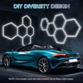 thumbnail image 5 of VFM Hexagon LED Garage Light: 25-Pack Updated Bigger Size, 23000LM Super Bright Car Detailing Ceiling LED Shop Light for Warehouse Workshop Gym Basement Car Care Wash Room, 5 of 10