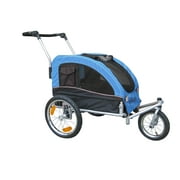 Booyah Mediium Pet Stroller and Trailer, Blue