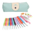 thumbnail image 1 of Juego de ganchos de ganchillo, juego de ganchillo de tamaño completo de 37 piezas, manijas ergonómicas de goma suave para manos artríticas, kits de ganchillo para adultos principiantes, regalo para he, 1 of 14
