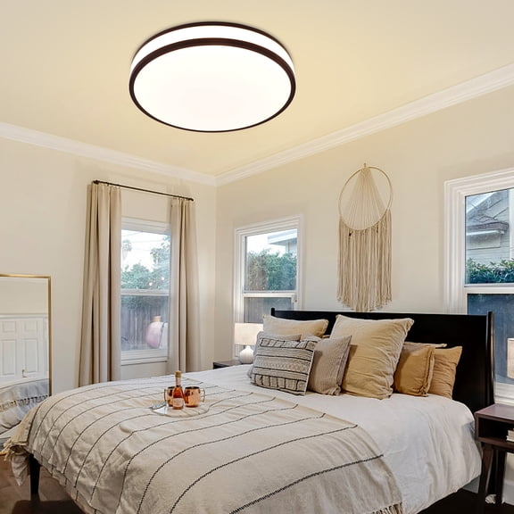 Round Flush Mount Ceiling Light Modern Ceiling Light Fixture LED Ceiling Light for Bedrooms, Living Rooms
