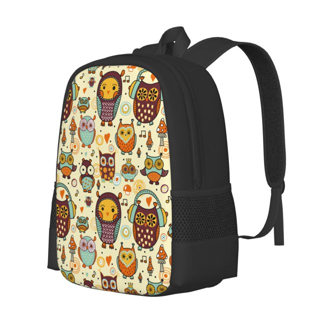 Disketp Cute Owls Mochila Minimalista de Gran Capacidad, Mochila de Viaje para Escuela, Trabajo o Uso Diario