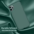 thumbnail image 5 of Designed for iPhone 11 Pro Max Case, Silicone Ultra Slim Shockproof Phone Case with Soft Anti-Scratch Microfiber Lining,[Enhanced Camera Protection], 6.5 inch, Midnight Green, 5 of 13