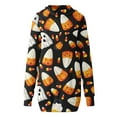 thumbnail image 4 of Halloween Halloween Dresses for Women Plus Size 26 Summer,Women's Hooded Long Sleeve Halloween Print Dress LooseFashion Mini Dress,Halloween Dresses for Women - Multicolor XXL, 4 of 5