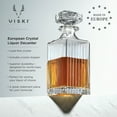 thumbnail image 3 of Viski Crystal Whiskey Decanter 28 oz Set of 1, 3 of 8