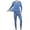 Blue, variant on Homenesgenics Thermal Underwear for Men Casual Solid Pullover Long Sleeves High Elasticity Keep Warml underwear Tops and Pants Suit
