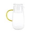 thumbnail image 1 of Set Jarra de Vidrio y Vaso, Jarra Transparente Hecha de Borosilicato, Ideal para Bebidas Frías o Calientes, Asa Ergonómica, Capacidad Jarra 1.3 Lts, Vaso 295 ml, 1 of 3