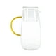 thumbnail image 1 of Set Jarra de Vidrio y Vaso, Jarra Transparente Hecha de Borosilicato, Ideal para Bebidas Frías o Calientes, Asa Ergonómica, Capacidad Jarra 1.3 Lts, Vaso 295 ml, 1 of 3
