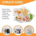 thumbnail image 3 of Ecosavers Reusable Food Storage Bags, 5-pack, Quart, 3 of 7