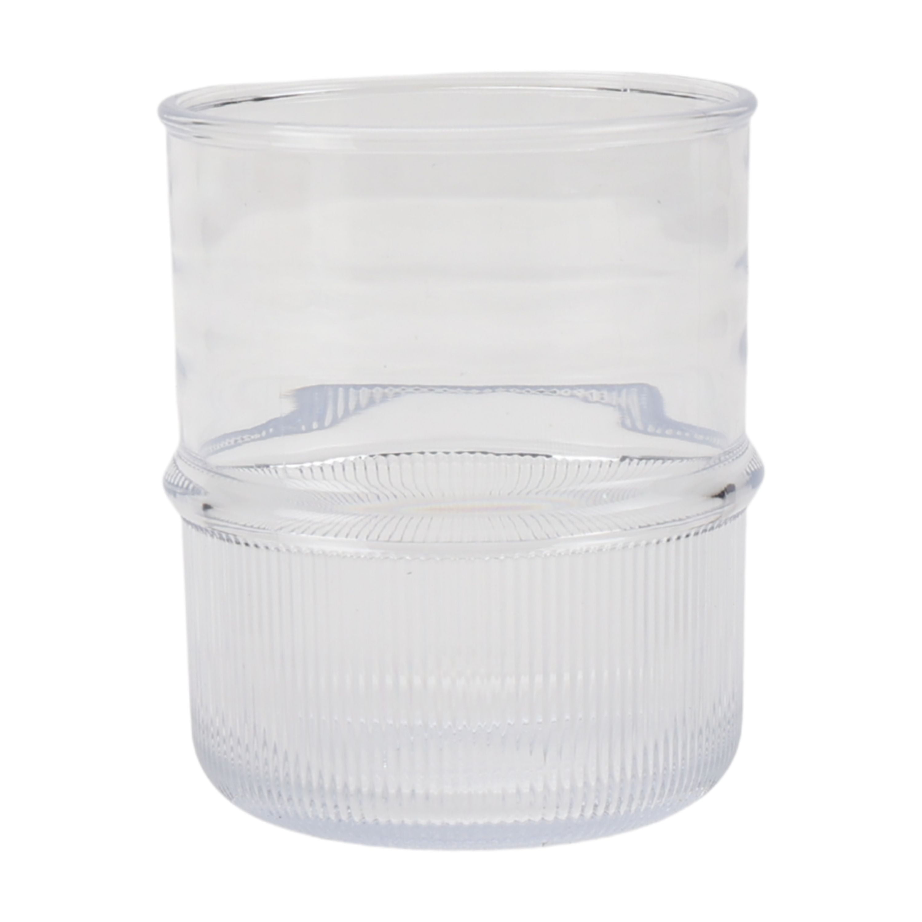 Better Homes & Gardens 4-Piece Clear Ribbed Tritan Short Tumbler Set