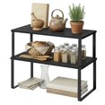 thumbnail image 2 of Especiero, Juego de 2 Estantes Organizadores para Encimera de Cocina, Almacenamiento de Especias, Negro, 2 of 8