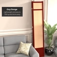 thumbnail image 5 of Red Lantern 7 ft. Tall Jute Shoji Screen - 4 Panel - Rosewood, 5 of 6
