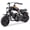 Black, variant on Sunderwell Gas Mini Chopper Bike, 49 CC 2-Stroke Powered Mini Bike with Disc Brakes & Headlight - 165 lb Max Load, 20 mph(Blue)