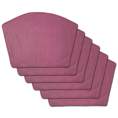 Bed Bath And Table Teepee bed bath n more Burgundy Restaurant Quality Heavyweight Vinyl Wedge Table Placemats (Set of 2, 4 or 6) Set of 6 ()