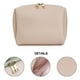 thumbnail image 3 of Bolsa de maquillaje de cuero grande, bolsa con cremallera, organizador cosmético de viaje para mujer, 3 of 5