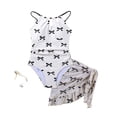 thumbnail image 6 of XEGLSBU Girls Swimsuits Size 10-12 1 Piece Elegant Swimsuit for Girls Cute Ruffled Bathing with Bowknot Beach Pool Wear A-White Size 11-12 Years, 6 of 6