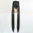 thumbnail image 4 of Unique Bargains Human Hair Wigs for Women with Wig Cap 51" Black Wigs, 4 of 6