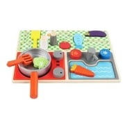 Kids Montessori Kitchen Toys For Girls Pretend Play Kitchen Food Goods Educational Toys For Children 3D Puzzles oyuncak mutfak