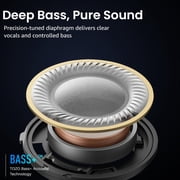 TOZO A1 Mini Wireless Ear Buds Headphones Bluetooth, 32H, AI Noise Cancelling Mic, Stereo Bass, Clear Calls, Lightweight IPX5 Waterproof, App 32EQ, Rose Gold