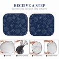 thumbnail image 6 of Balery Snowflake Dark Blue Sun Shield 2 Pack For Car Front Windows Foldable Sun Visor Protector Blocks Max Uv Rays And Keeps Your Vehicle Cool For Most Sedans Suv Truck, 6 of 7
