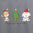 thumbnail image 3 of CafePress - Cat And Dog Christmas Sweatshirt - Crew Neck Sweatshirt, 3 of 4