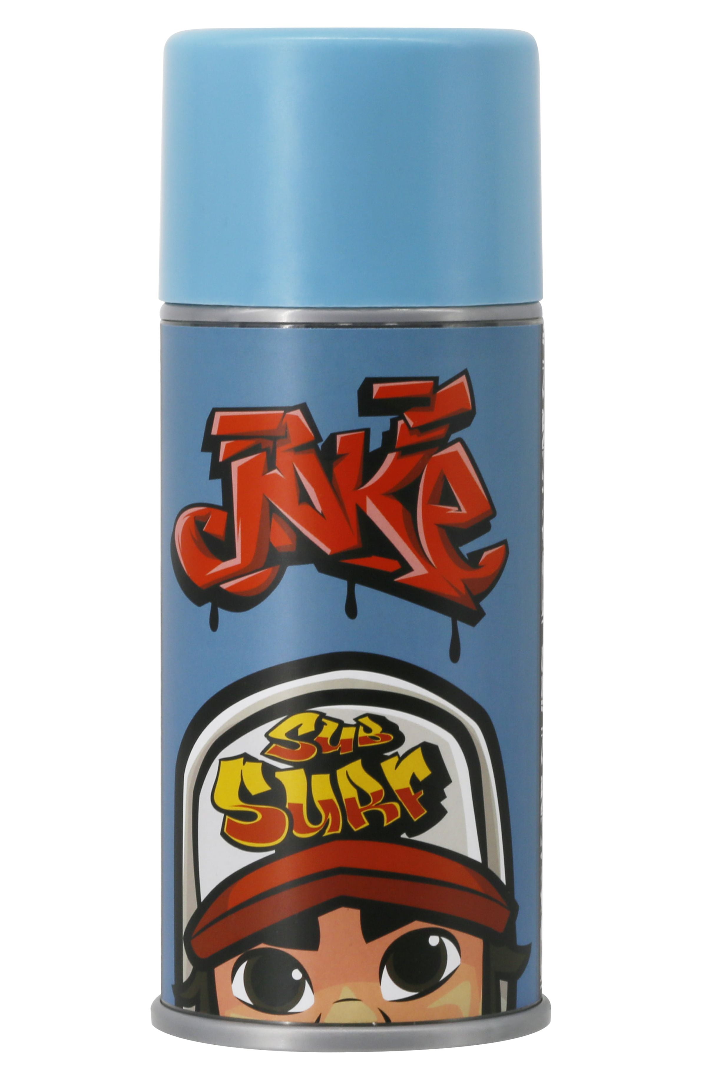 Subway Surfers Spray Crew Jake Blue Can With 4 inch Figure Inside