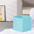 thumbnail image 5 of Unique Bargains Fabric Storage Cube Storage Bin Light Blue 11*10.6*10.6in, 5 of 6