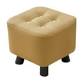 thumbnail image 1 of Reposapiés pequeño, taburete para cambiar zapatos, sofá decorativo, taburete de té, mueble otomano Amarillo, 1 of 9