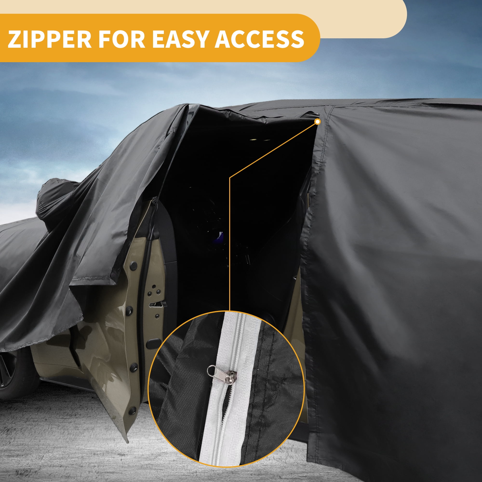 Unique Bargains Durable Waterproof Car Cover Black ["for Mazda CX-50"]