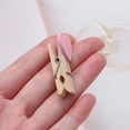 thumbnail image 5 of 10 PCS Heart Wooden Clothespins, Pink Mini Clothespins Photo Clips Small Decorative Wood Peg Pin Craft Clips for Wedding Party Hanging Pictures Postcard Display, 5 of 6
