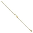 thumbnail image 2 of Primal Gold 14 Karat Yellow Gold Safety Pin with Heart Bracelet, 2 of 4