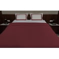 thumbnail image 2 of BedDecor 3PC Luxurious Embroidered Border Duvet Cover Set - King/California King Size Bed Comforter Cover Pillowcases Bedding Sets Burgundy, 2 of 5