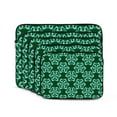 thumbnail image 2 of LNWH Green Floral Motif Tribal Pattern Laptop Sleeve, Notebook Computer Pocket Tablet Briefcase Carrying Bag, 12 inch Laptop Case, 2 of 8