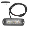 thumbnail image 1 of 12V 4LED Strobe Light Warning Signal Lamp IPX-4 Waterproof for Car, 1 of 5