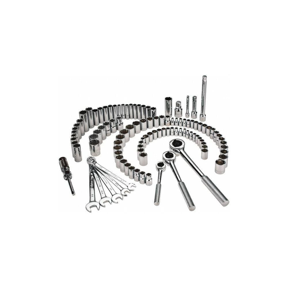 Paramount 107 Piece Inch/Metric Socket Set with Ratchets: Standard