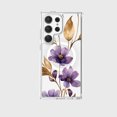 thumbnail image 1 of Samsung Galaxy S24 Ultra Clear Design Case - Purple Wildflower, 1 of 5