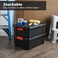 thumbnail image 3 of IRIS 12 Gal. Plastic Storage Bins with Lids, Latching Totes, Heavy Duty Containers, 3 of 7